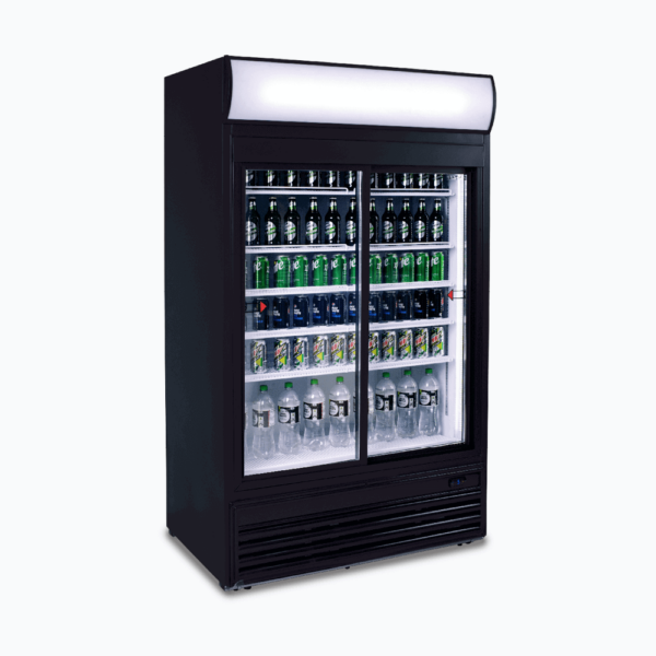 Bromic GM0980LS-NR Upright Display Fridge  - 945L - 2 Doors - Sliding - Flat Glass - Lightbox - Image 2