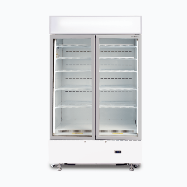 Bromic GM1000LWCAS Upright Display Fridge - 960L - 2 Doors - Flat Glass - Cassette - Image 5
