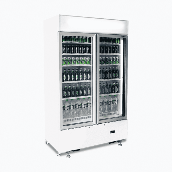 Bromic GM1000LWCAS Upright Display Fridge - 960L - 2 Doors - Flat Glass - Cassette - Image 2