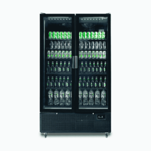 Bromic GM1100B-NR Upright Display Fridge – 1126L – 2 Door – Flat Glass