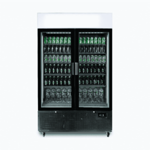 Bromic GM1100LB-NR Upright Display Fridge – 1082L – 2 Door – Flat Glass – Lightbox