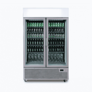Bromic GM1100LS-NR Upright Display Fridge – 1082L – 2 Door – Flat Glass – Lightbox