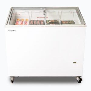 Bromic  CF0300ATCG-NR Display Chest Freezer – 264L – Curved Glass Top
