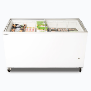 Bromic CF0500ATCG-NR Display Chest Freezer – 427L – Curved Glass Top
