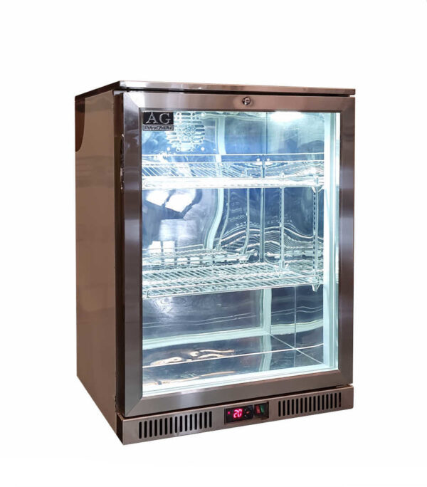 AG 1SBR-H Single Door Bar Fridge - Stainless Steel Body & Doors - Image 2