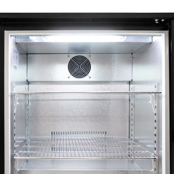 AG 1BBR-H Single Door Bar Fridge - Black Body & Doors - Image 2