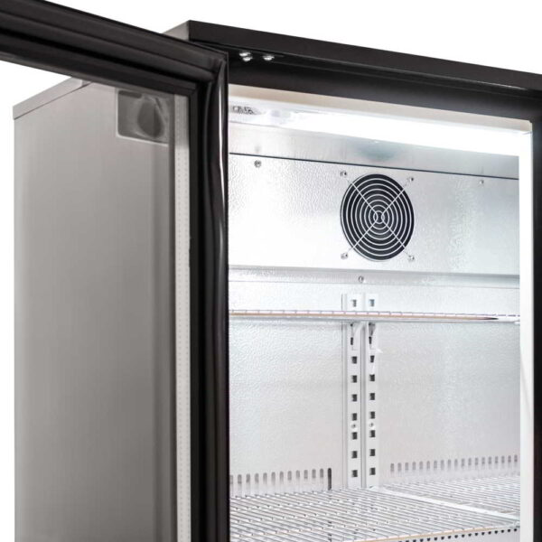 AG 2BBR-H Twin Door Bar Fridge - Black Body & Doors - Image 4