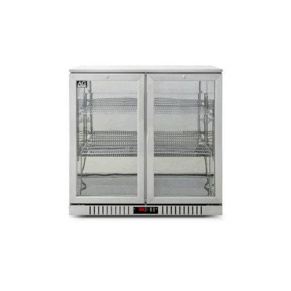 AG 2SBR-H Twin Door Bar Fridge - Stainless Body & Doors - Image 4
