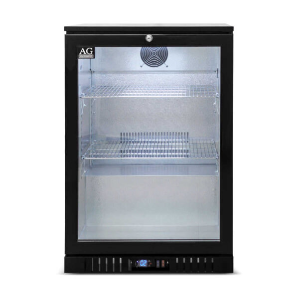AG 1BBR-H Single Door Bar Fridge - Black Body & Doors - Image 10