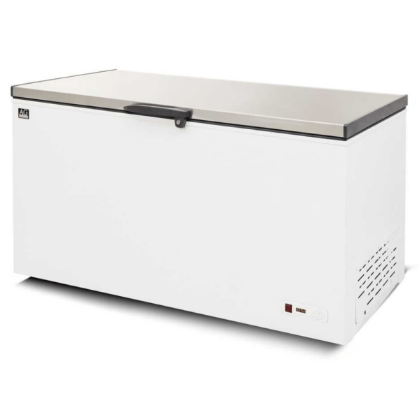 AG BD550S Stainless Lid Chest Freezer - 450 Litres