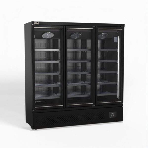 AG CSB1500 Supermarket Three Glass Doors Upright Display Fridge - 1539 Litre
