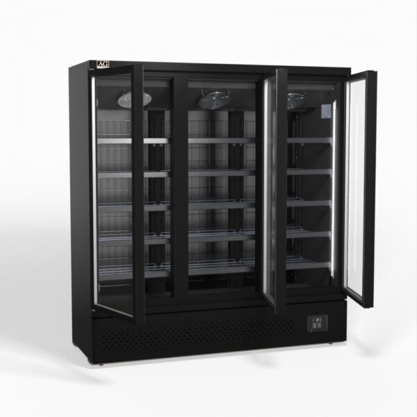 AG CSB1500 Supermarket Three Glass Doors Upright Display Fridge - 1539 Litre - Image 2