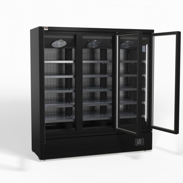 AG CSB1500 Supermarket Three Glass Doors Upright Display Fridge - 1539 Litre - Image 3