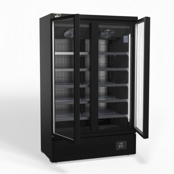 AG FSB1000 Supermarket Two Doors Upright Display Freezer - 1000L - Image 2