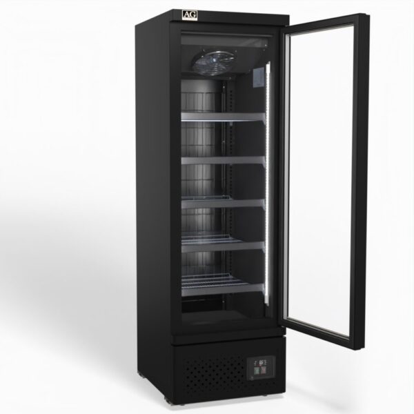AG FSB450 Supermarket Single Glass Door Upright Display Freezer - 450 Litre - Image 4