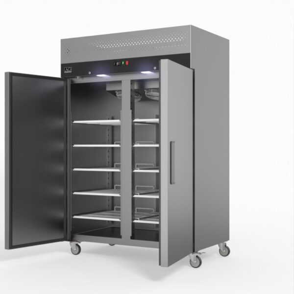 AG GNX1000BT 1000 Litre Upright Double Stainless Steel Door Freezer - Image 4