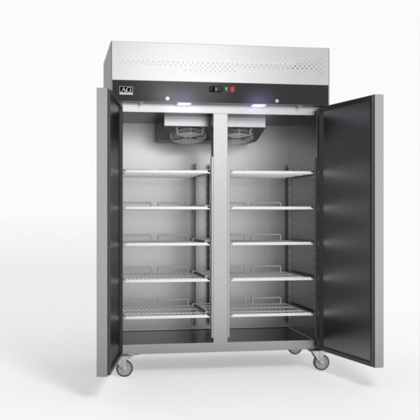 AG GNX1000BT 1000 Litre Upright Double Stainless Steel Door Freezer - Image 6