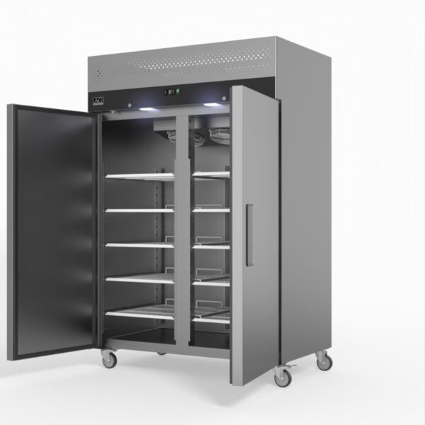 AG GNX1200TN 1200 Litre Upright Double Door Stainless Steel Door Fridge - Image 4