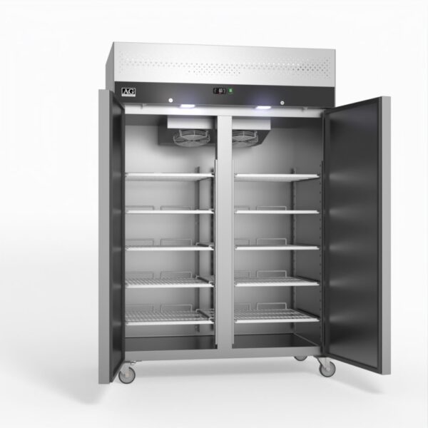 AG GNX1200TN 1200 Litre Upright Double Door Stainless Steel Door Fridge - Image 6