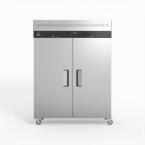 AG GNX1400BT 1300 Litre Upright Double Stainless Steel Door Freezer