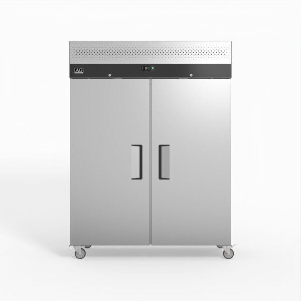 AG GNX1400TN 1300 Litre Upright Double Stainless Steel Door Fridge