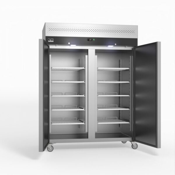 AG GNX1400TN 1300 Litre Upright Double Stainless Steel Door Fridge - Image 6