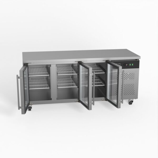 AG GNX3100TNG Three Door Commercial Glass Door Worktop / Under Bench Display Fridge 700mm Depth - Image 6
