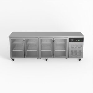 AG GNX4100TNG Commercial Four Glass Door Worktop / Under Bench Display Fridge 700mm Depth