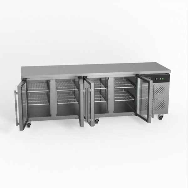 AG GNX4100TNG Commercial Four Glass Door Worktop / Under Bench Display Fridge 700mm Depth - Image 6