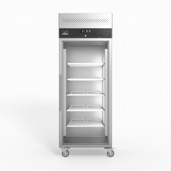 AG GNX650TNG 650 Litre Upright Stainless Steel Glass Door Fridge