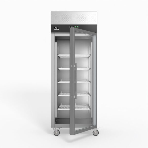 AG GNX650TNG 650 Litre Upright Stainless Steel Glass Door Fridge - Image 2