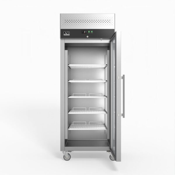 AG GNX650TNG 650 Litre Upright Stainless Steel Glass Door Fridge - Image 3