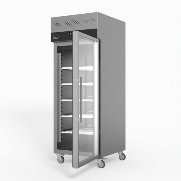 AG GNX650TNG 650 Litre Upright Stainless Steel Glass Door Fridge - Image 4