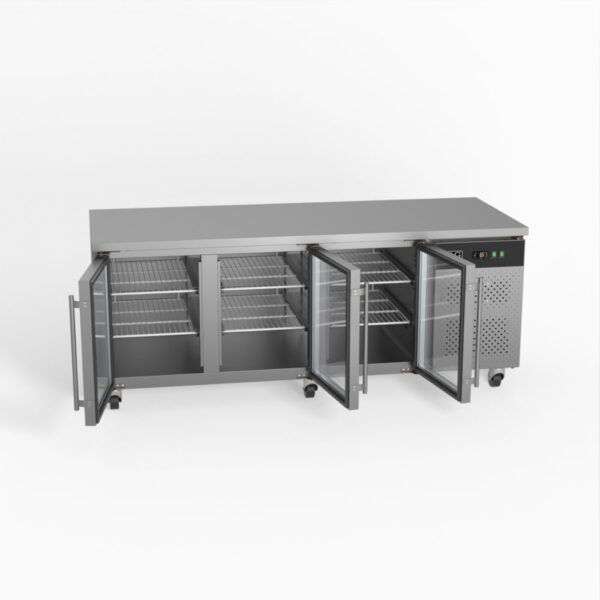 AG PAX3100TNG Three Door Commercial Glass Door Worktop / Under Bench Display Fridge 800mm Depth - Image 6
