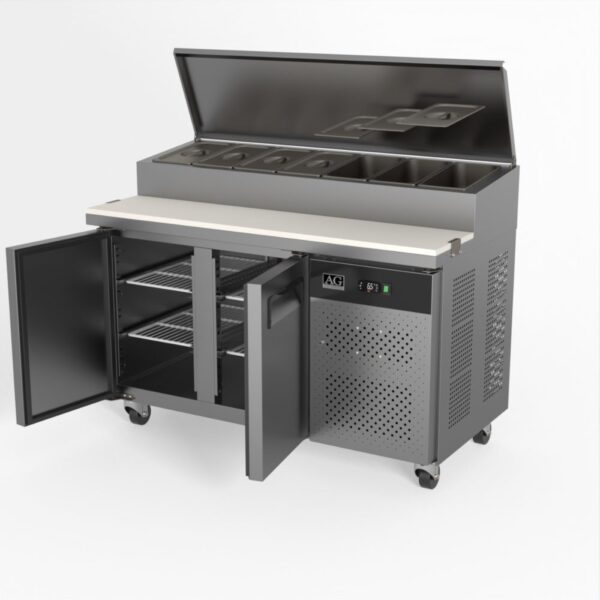 AG SH2000-700 2 Door Saladette Fridge – Fits 7 x 1/3 GN Trays - Image 3
