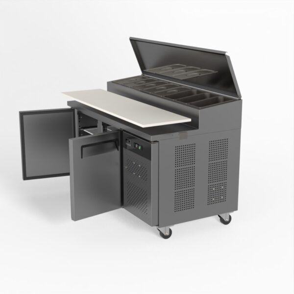 AG SH2000-800 2 Door Saladette Fridge - 8 x 1/3 GN Trays - Image 4
