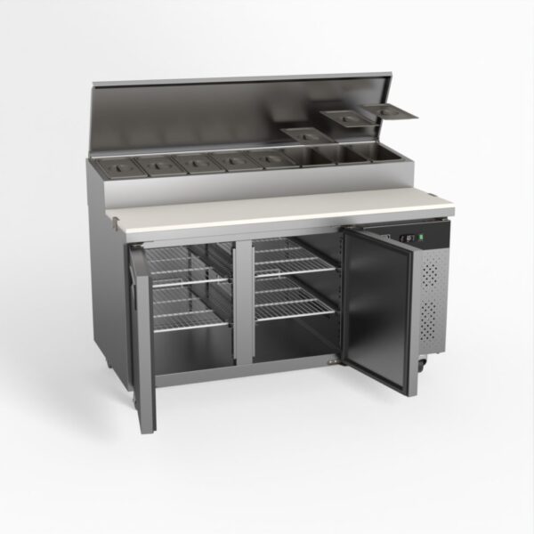 AG SH2000-800 2 Door Saladette Fridge - 8 x 1/3 GN Trays - Image 6