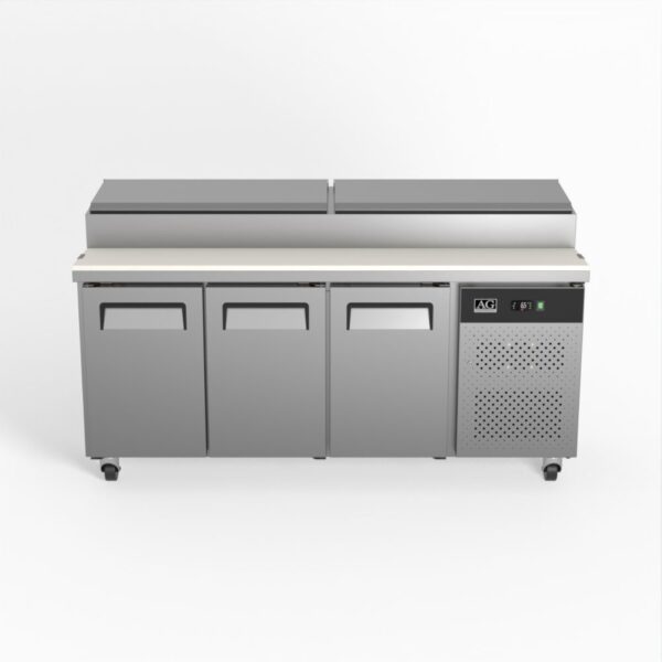 AG SH3000-700 3 Door Saladette Fridge – Fits 8 x 1/3 GN Trays
