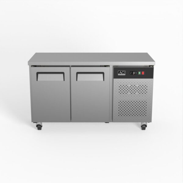 AG SLX2100BT Commercial Two Door Worktop / Under Bench Freezer 600mm Depth