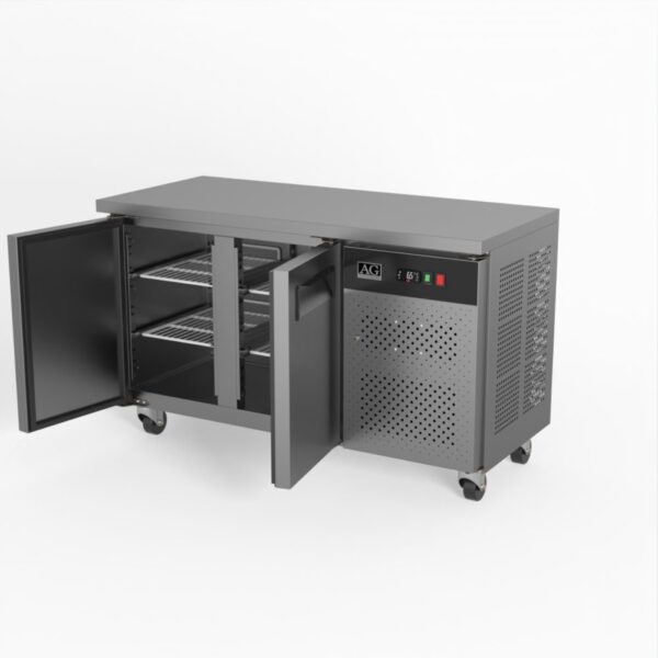 AG SLX2100BT Commercial Two Door Worktop / Under Bench Freezer 600mm Depth - Image 4