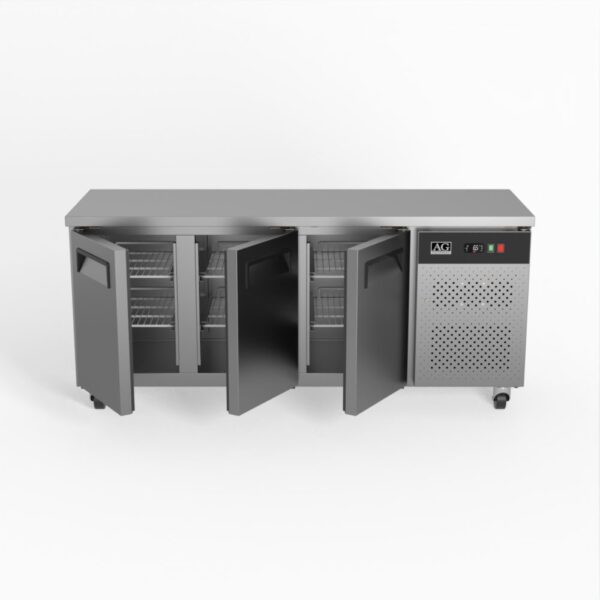 AG SLX3100BT Commercial Three Door Worktop / Under Bench Freezer 600mm Depth - Image 2