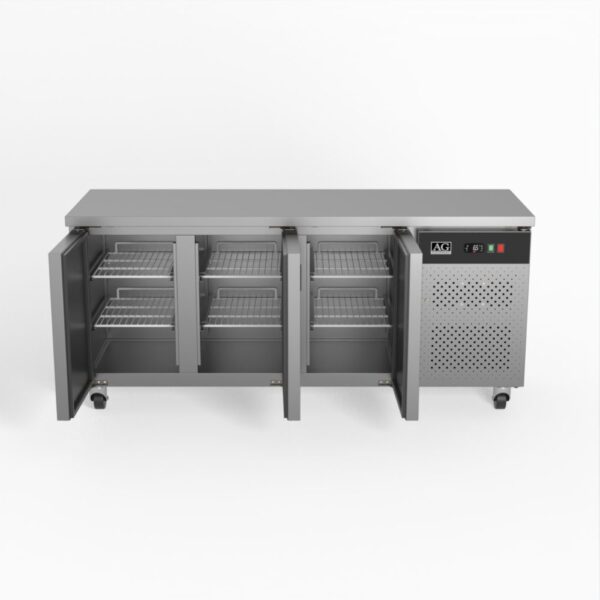AG SLX3100BT Commercial Three Door Worktop / Under Bench Freezer 600mm Depth - Image 3