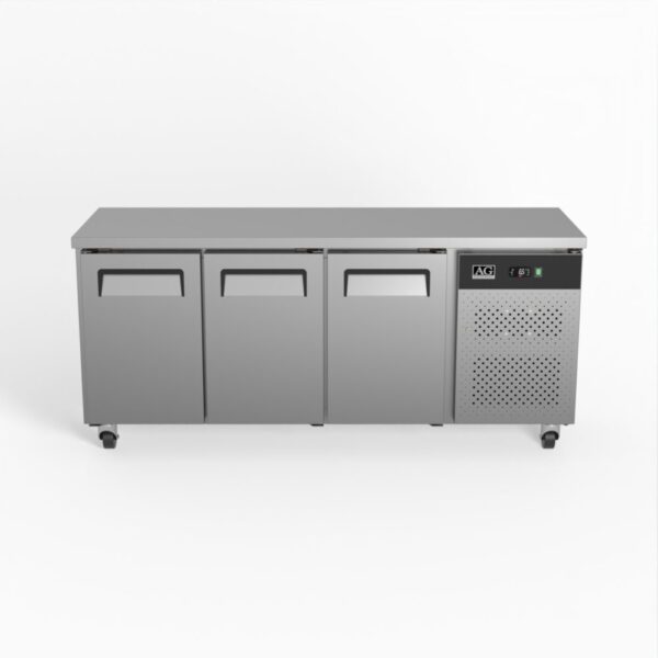 AG SLX3100TN Commercial Three Door Worktop / Under Bench Fridge 600mm Depth