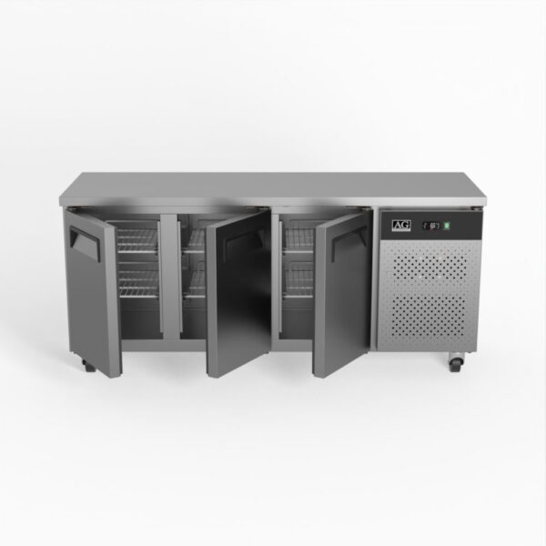 AG SLX3100TN Commercial Three Door Worktop / Under Bench Fridge 600mm Depth - Image 2