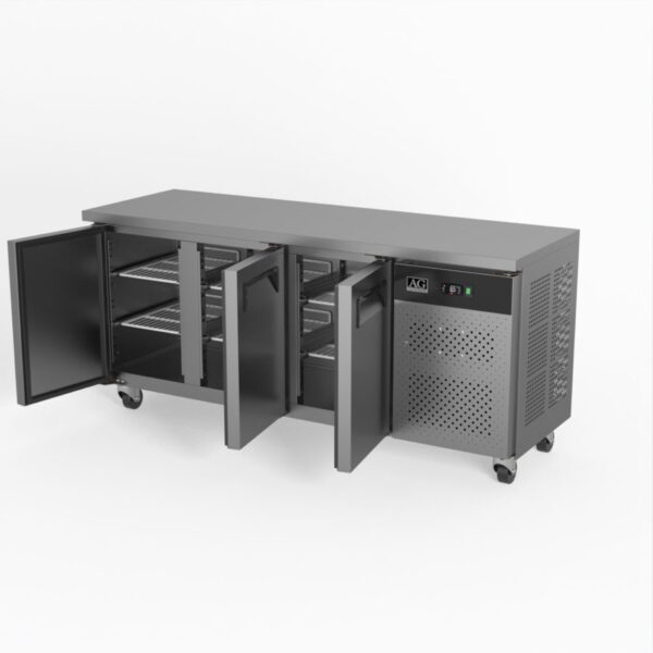 AG SLX3100TN Commercial Three Door Worktop / Under Bench Fridge 600mm Depth - Image 4