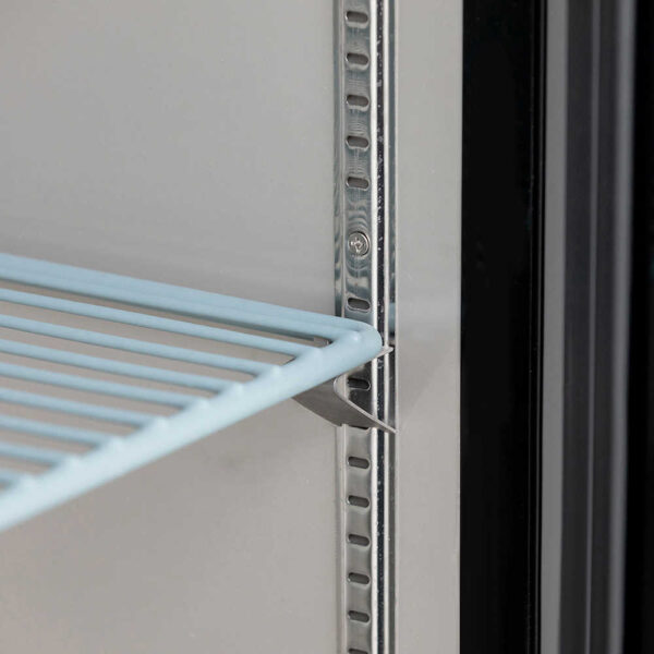 AG B215G Two Door Commercial Glass Door Bar Fridge with Stainless Steel Counter - Image 10