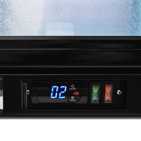 AG 1BBR-H Single Door Bar Fridge - Black Body & Doors - Image 9