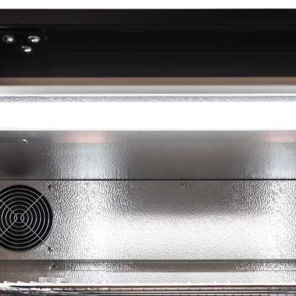 AG 1BBR-H Single Door Bar Fridge - Black Body & Doors - Image 8