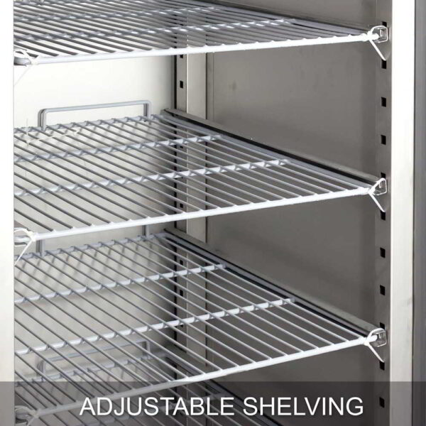 AG GNX650TNG 650 Litre Upright Stainless Steel Glass Door Fridge - Image 8