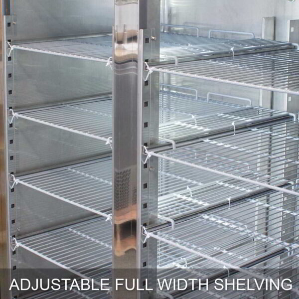 AG GNX1400TNG 1300 Litre Upright Double Glass Door Display Fridge - Image 11